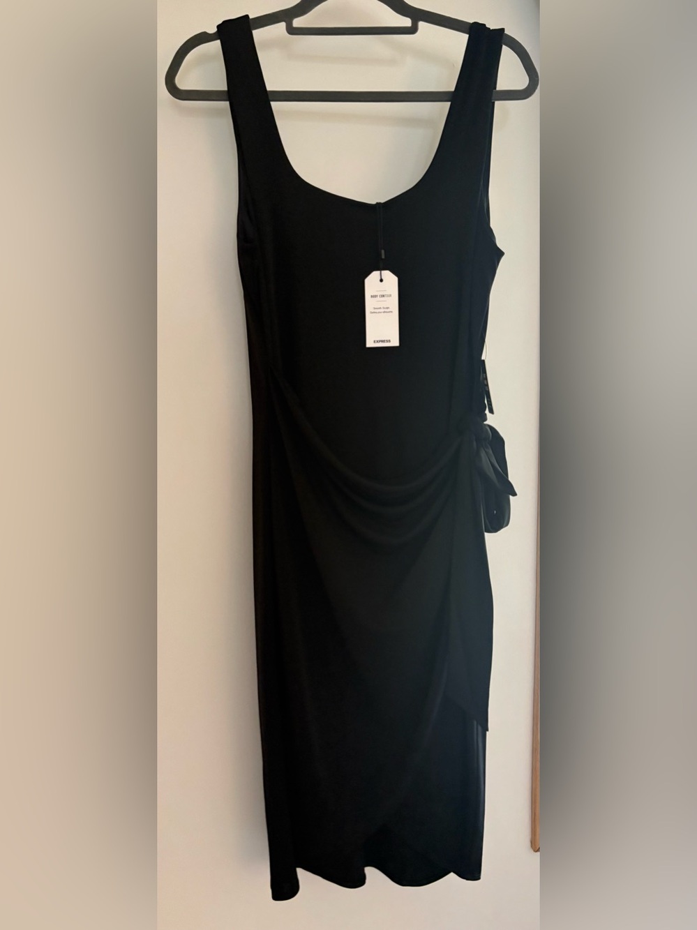 Express NWT black midi dress.